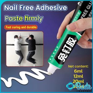 Baete Strong Nail Free Adhesive Super Glue Quick-Drying No-Punch Adhesive For Plastic Glass Metal