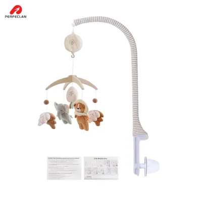 Crib Mobile with Arm Curved Infant Mobile with Soft Toys Tool for Infants New Parents Nursery