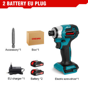 ONEVAN 1000W Brushless Electric Screwdriver 7200RPM Electric Driver 5 Gears Rechargeable Electric Screwdriver Cordless Electric Drill For Makita 18V Battery