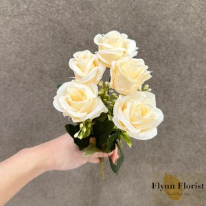 Bunga Mawar Rose Kuncup Korea Cabang 5 (Satuan) Dekorasi Bucket Wedding Bunga Import