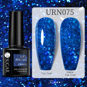UR SUGAR 7.5ml Nude Glitter Color Gel Nail UV Polish Warm brown Color Series Semi-permanent Varnish Professionals Manicure
