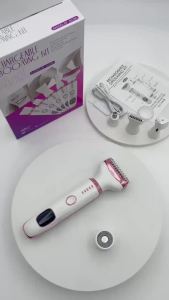 RUIM 5-in-1 Womens Electric Shaver & Hair Trimmer Kit - for Legs Underarms Bikini Line Face & Body Painless Cordless Wet/Dry Razor Waterproof & USB Rechargeable for Women Grooming