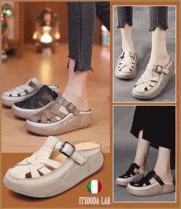ไม้แตะ เพิ่มขึ้น เรียบง่าย รองเท้าแตะ สายรัด กันลื่น กันน้ำ ทนทาน สะดวกสบาย สวมใส่นอกบ้าน แบบอักษร