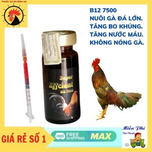 B12 7500 10ML Nuôi Gà Đá Bo lớn Tăng Nước Máu Không Nóng Gà  Hừng Gà Đỏ Mặt  Vitamin B12  Nhập Khẩu Mexico.