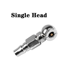 Car Tire Inflator Nozzle Heavy Duty Car Air Chuck Double Head Tire Inflator Nozzle For Car