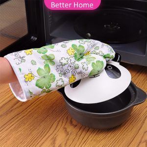 ถุงมือกันความร้อน ถุงมือไมโครเวฟ จัดเก็บสะดวก จัดส่งคละลาย Cooking gloves