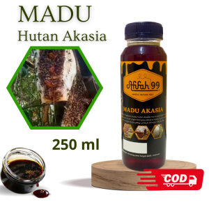 Madu Hutan Akasia Afifah 99 (250 ml) Madu Akasia - Madu Hutan Asli Murni Raw Honey