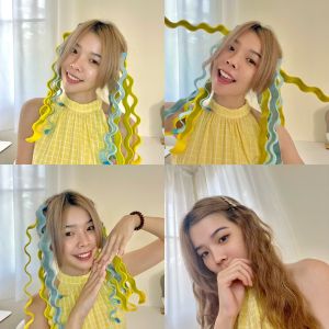 เลือกจำนวน 5 วัตถุดิบ โรลม้วนผม ลอนมาม่า 25/30/45/50/65 ซม. แบบไม่ใช้ความร้อน