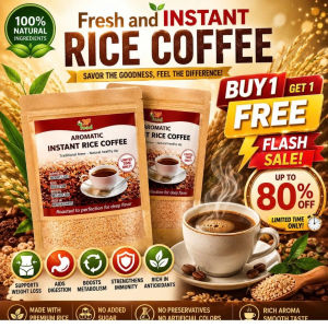 Aromatic Instant Rice Coffee | Caffeine Free Healthy Slim Coffee for Natural Energy & Weight Loss