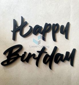 TULISAN DEKORASI BACKDROP HAPPY ENGAGEMENT BIRTHDAY AQIQAH TASYAKURAN WEDDING SPON EVA HITAM