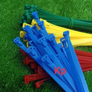 1 Bịch 25 sợi dây rút nhựa Tháo mở (Gỡ)tái sử dụng nhiều lần 4 màu 10 x300 ( 7.6li x 30cm)