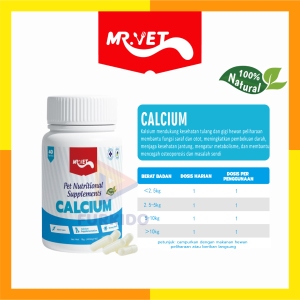 MrVet / Mr Vet CALCIUM Suplemen Nutrisi Hewan Anjing Kucing
