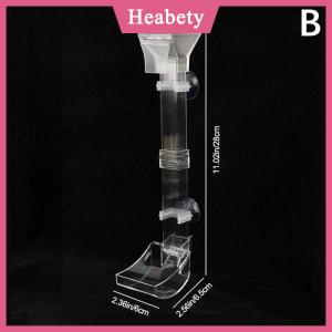 Heabety Bộ ống cho ăn trong suốt cho bể cá dụng cụ cho tôm ăn bằng acrylic hộp đựng thức ăn phụ kiện và công cụ cho bể cá