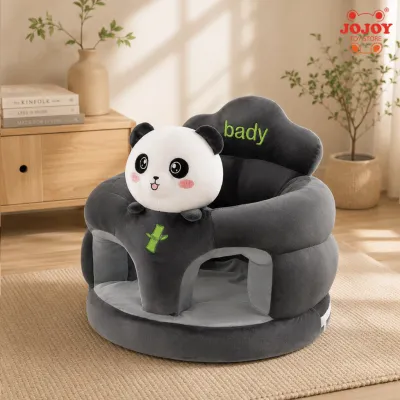 JOJOY Baby Learning Seat Plush Sofa Cute Animal Baby Support Chair Full Surround Anti-Fall Seat