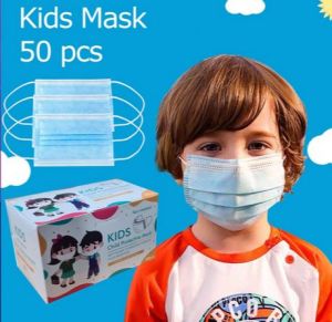 Kid 3ply 4ply 3D cartoon 10pcs pack Disposable Face Mask blue/black 50pcs Kids Earloop Masks Colour Cartoon Pelitup Muka Budak Berwarna小孩卡通一次性口罩