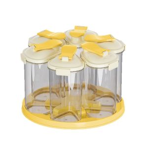 XYAX Đã bị niêm phong Hộp đựng ngũ cốc 6 ngăn Chống ẩm Loại dùng cho thực phẩm Máy cấp hạt Đa năng Chống côn trùng Hộp đựng ngũ cốc Sử dụng trong nhà bếp