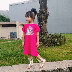 Dress Oversize Anak Perempuan Karakter Knit Hornet