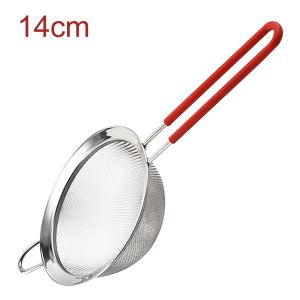 SKJK Double Layer Cocoa Powder Strainer Fine Mesh Colander Stainless Steel Flour Sifter Powder Sieve Sifting Tool Filter Spoon