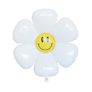 Balon Foil Bunga Daisy Smile Ukuran Mini Balon Bunga Matahari Dekorasi Pesta
