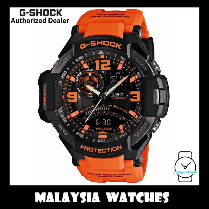 G shock gravitymaster online orange