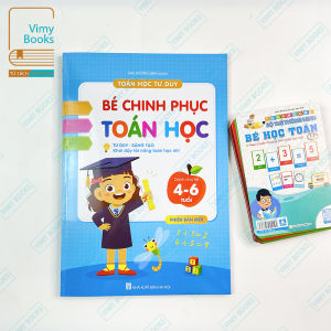 Sách - Bé Chinh Phục Toán Học - Dành Cho Bé 4-6 Tuổi - Phiên Bản Mới ( Xanh Dương )