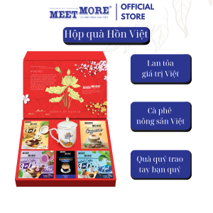 Bộ Quà Tặng Hồn Việt Cao Cấp Meet More - Cà phê nông sản Việt