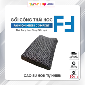 GỐI CAO SU NON CÔNG THÁI HỌC ZENMAY COLLECTION LUXURY – THOÁNG KHÍ GIẢM ĐAU CỔ VAI GÁY HỌA TIẾT SANG TRỌNG KÍCH THƯỚC 40x60cm
