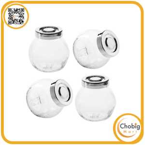 CHOBIG Botol Kaca Gelas Jar Mini 150ml Tempat Bumbu Wadah Garam Gula