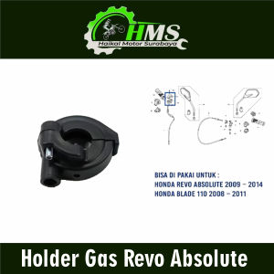 Holder Gas Revo Absolute - Dudukan Mangkok Mangkuk Rumah Pipa Gas Honda Blade Revo Fit Revo Abs