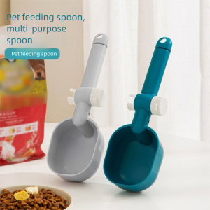 GBDSVD 2Pcs Handheld Cat Food Scooper Clip Handle Multifunction Pet Food Shovel Thicken Large Capacity Dog Feeder Shovel Pet Food Feeding