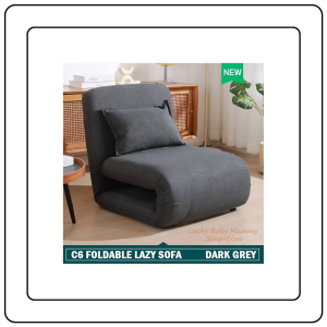 【JJ HOME】C6 Foldable Tatami Lazy Sofa Adjustable Floor Recliner Chair