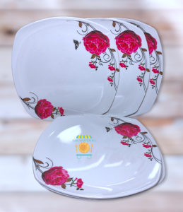 PIRING MELAMIN TEBAL  / PIRING LUSINAN MURAH ISI 12 PCS / PROMO GRATIS ONGKIR /BAYAR DI TEMPAT / COD