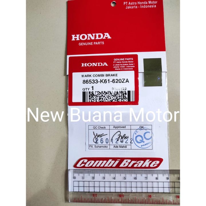 Sticker Stiker Combi Brake Beat 86533K61620ZA Honda | Lazada Indonesia