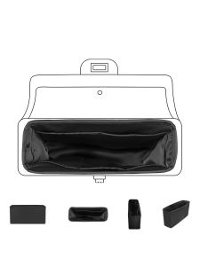 DGAZ Purse Organizer Fits for C 255Bag Silk Satin Insert Bag Portable Cosmetic Inside Bag Shaper