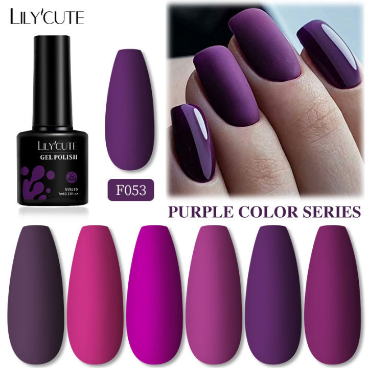 Woman Hand With Violet Painted Nails Stock Photo - Download Image Now -  Fingernail, Cut Out, Nail Polish - iStock
