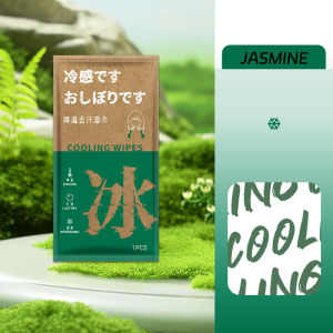AU. Cooling Ice Towel Wipe 1 Sheet Ice Cooling Towel Portable Cold Wet Wipes for Sweat/Running
