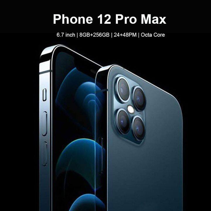 Original smartphone i12 Pro Max 6.7 inch HD screen 8GB 256GB