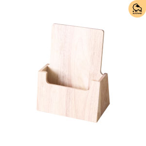 Dotsheep กล่องใส่แผ่นพับ (A5) ที่ใส่แผ่นพับ ที่ใส่โบรชัวร์ ใบปลิว กล่องใส่เอกสาร ไม้ยางพารา ตกแต่งร้าน (357)