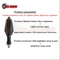 2PCS Signal light 12V Flowing water and Arrow style Double sided Motorcycle Universal PER PAIR. 