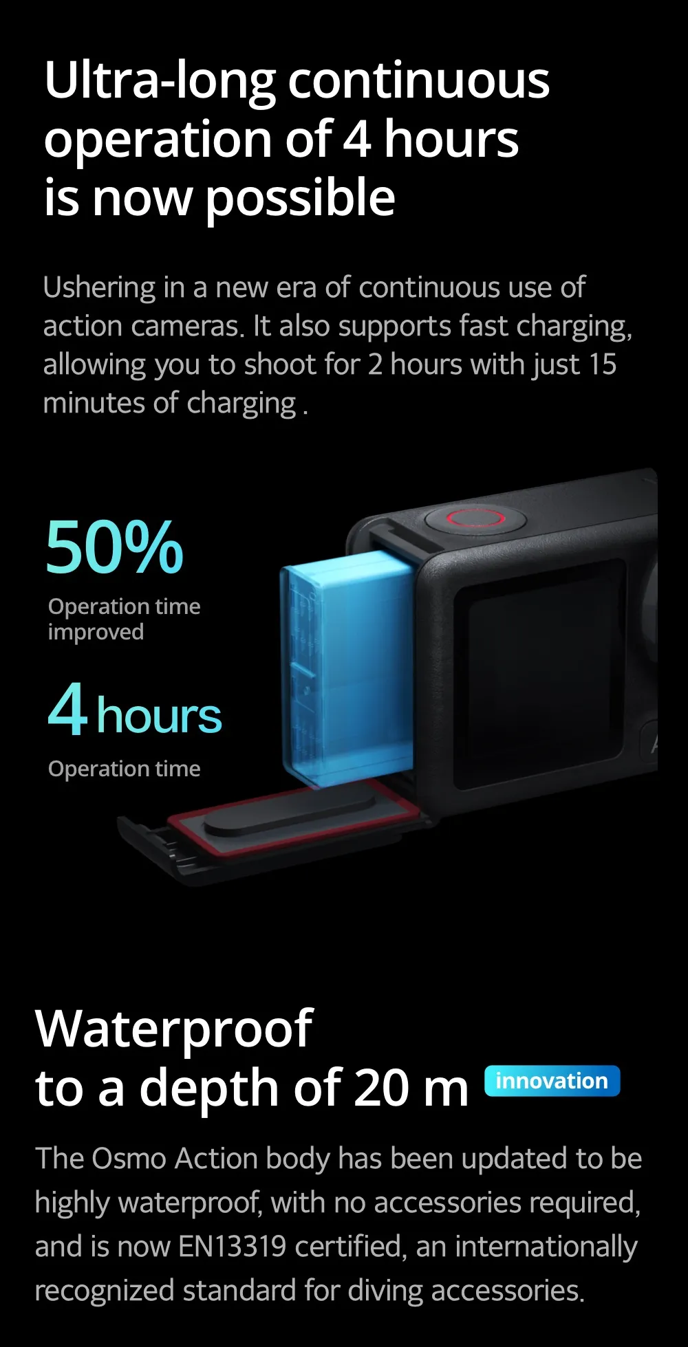 DJI Osmo Action 5 Pro - Action Camera | กล้องแอคชั่น | 1/1.3 Sensor 4K/120fps | กล้องดำน้ำ ลึก 20 ม.