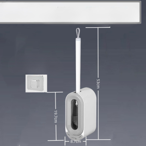 ชุดแปรงห้องน้ำในครัวเรือน แปรงทําความสะอาดท่อแบบติดผนังรุ่นอัพเกรด