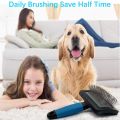 Dog Brush For Long Haired Dogs Poodles-Dog brushes for grooming&shedding-Large Firm Slicker Brush for Goldendoodles-With Soft Massage Grooming Stainless Steel Pins, Pet Grooming Wire Brush-25mm(1"). 