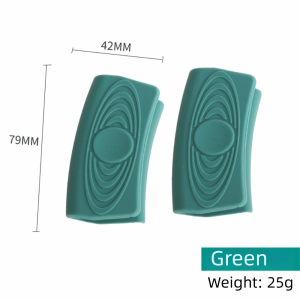 5MENLWE 1Pair Heat‑insulated Silicone Pot Ear Cover Universal Size Anti‑slip Texture Cookware Sleeve Non‑slip Surface Hand‑shield Design Pan Holder Sleeve Casserole Use