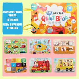 Quiet Book Busy Book for Baby Toddlers 2-6 Year Old Boys and Girls 14 Themes Montessori Interactive Education Toys for Kids Boys Girls Develop Learning Skills