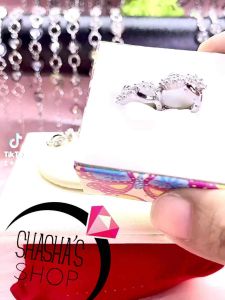 Bông tai khoen bạc dịu dàng dể thương