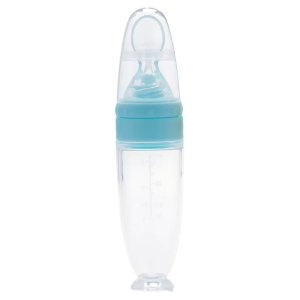 Baby  bottle baby silicone feeding spoon feeding bottle baby food safety tableware baby feeding tool food grade material squeeze bottle soft silicone rice paste juice feeding spoon suitable for babies over 6 months babyflow feeding bottle set