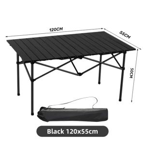 MBS*Outdoor folding table camping equipment portable camping table and chair camping tools and equipment aluminum alloy egg roll table field supplies equipment set portable folding camping table with tote bag outdoor camping fishing picnic gathering table
