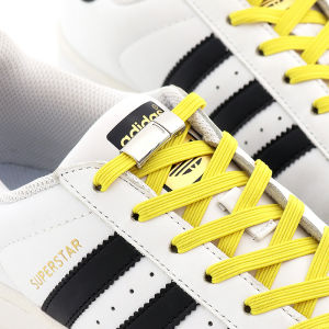 Gradient Elastic Shoe Laces Without ties Flat Metal Lock No Tie Shoelaces Used For Sneakers Shoe Accessories Lazy Shoelace 1 Pair