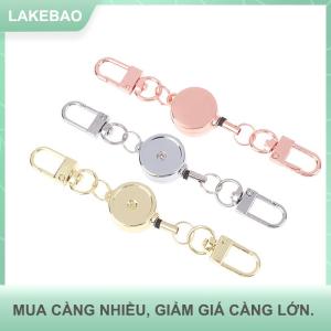 【LAKEBAO】 21Mm Chống Trộm Kim Loại Dễ Dàng Để Kéo Khóa Dây Có Thể Thu Vào Móc Chìa Khóa Đàn Hồi Keychain Thể Thao Có Thể Thu Vào Vòng Chìa Khóa Y Tá Các Bộ Phận