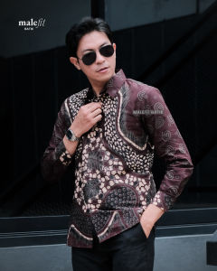 MaleFit Batik -  Kemeja Batik Pria Lengan Panjang Slimfit Lapis Furing Motif Puntadewa